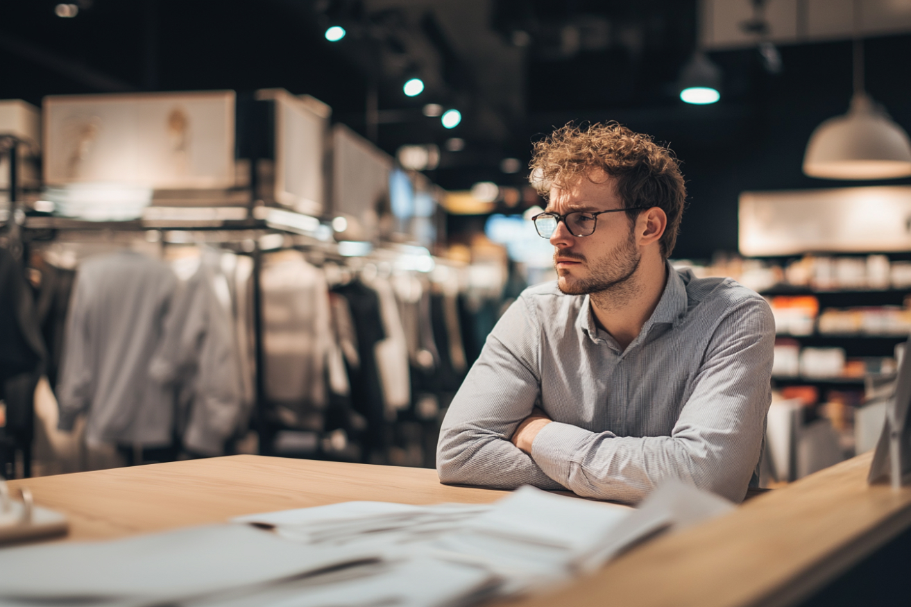 Assistant Store Manager Frank avoids uncomfortable conversations