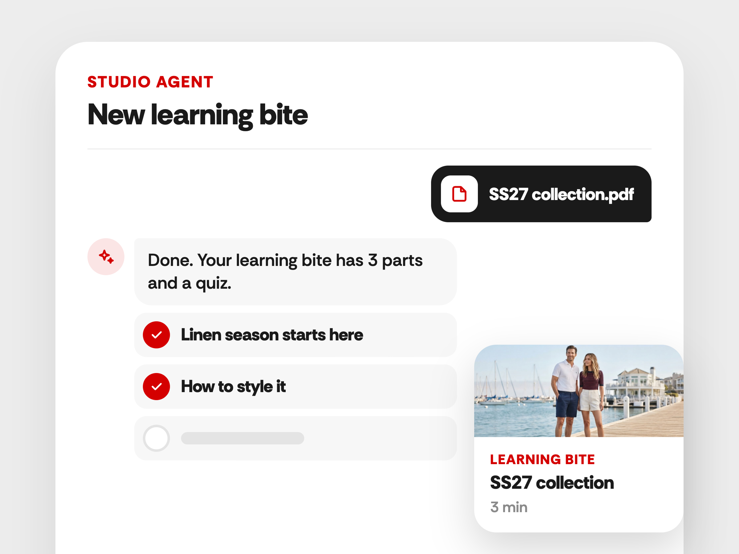 Campaign - From PDF to learning bite