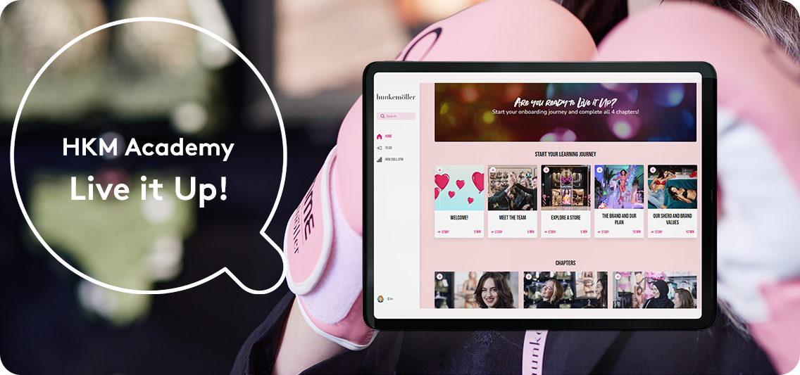 Hunkemöller Live it up onboarding