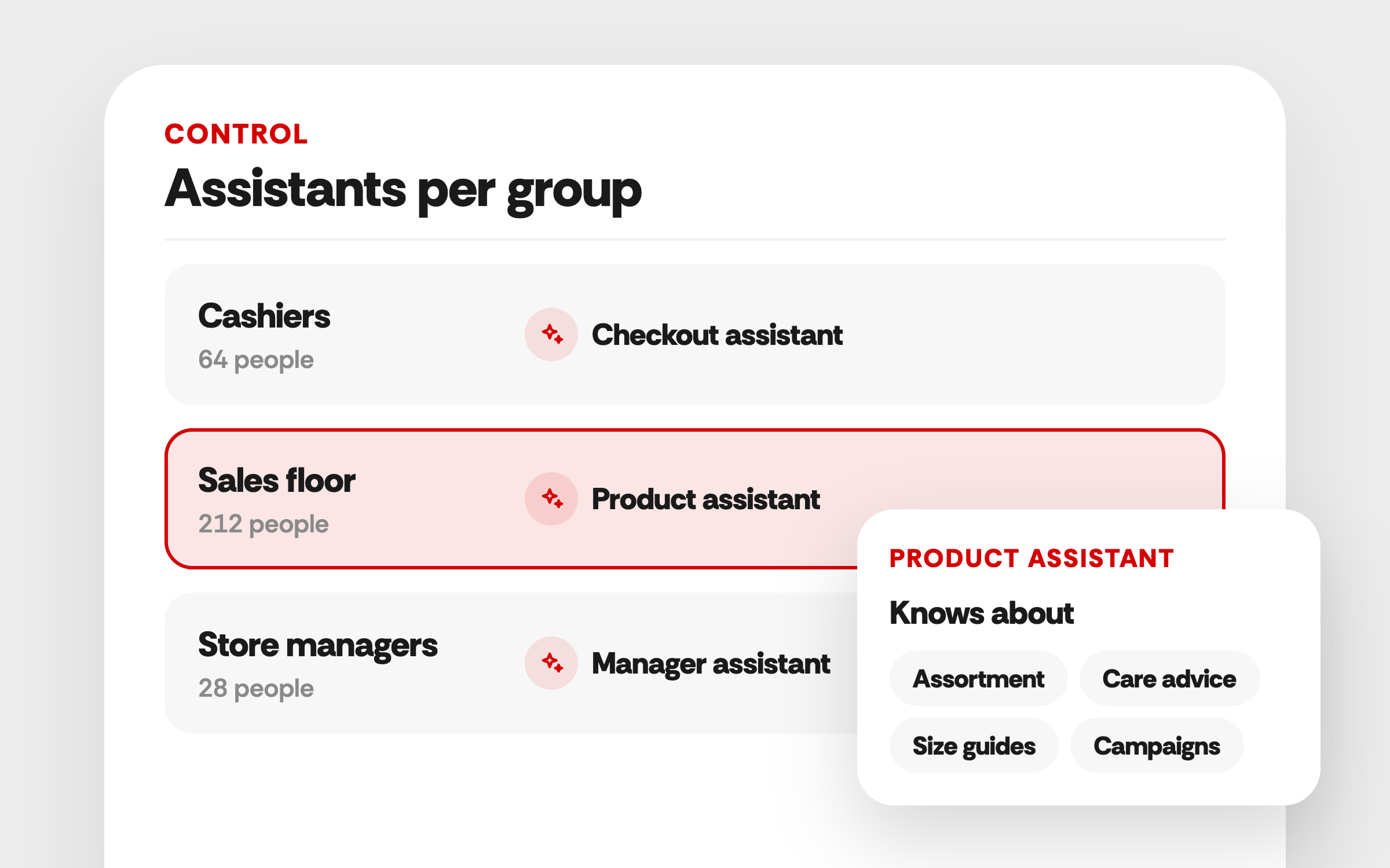 On the job 3 · The right assistant for every role