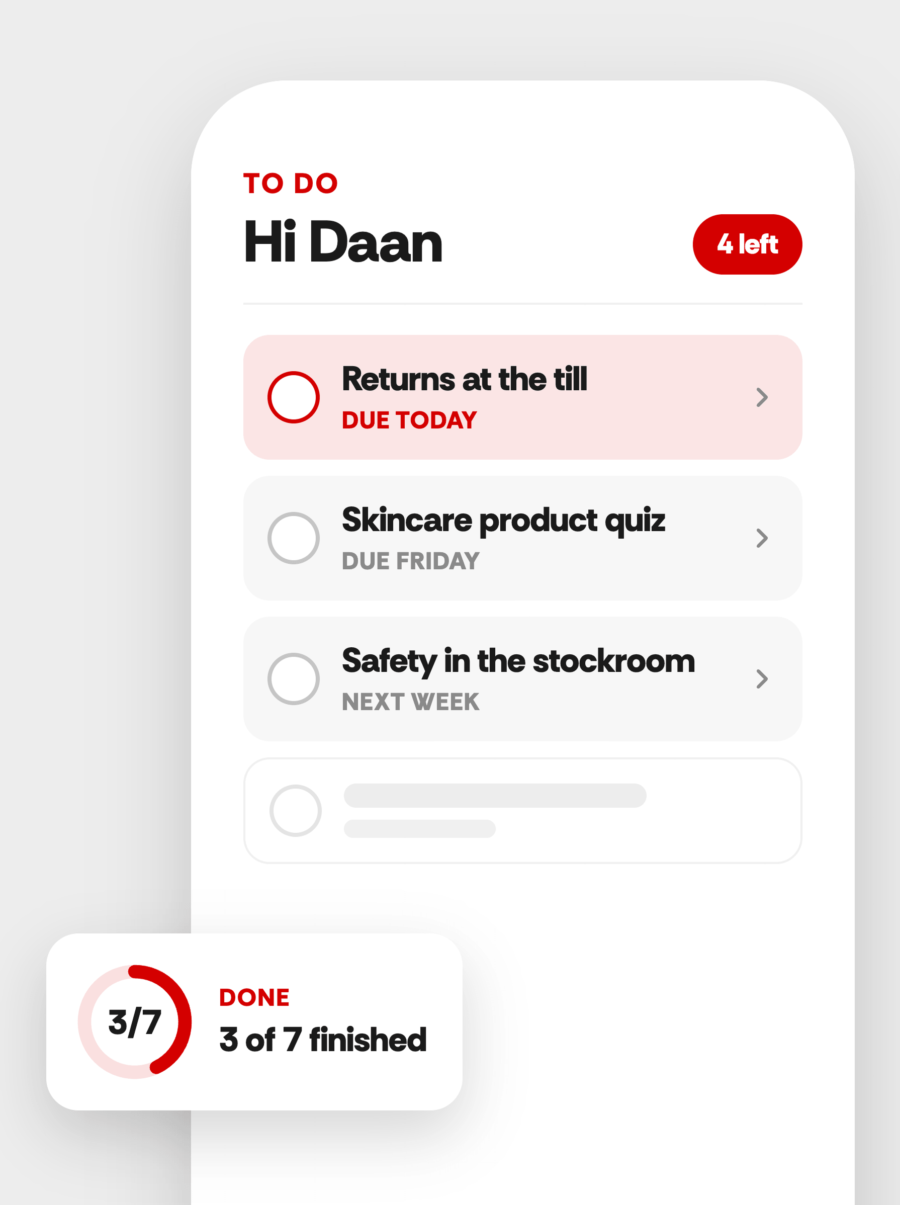 Onboarding (3) - Always clear whats next