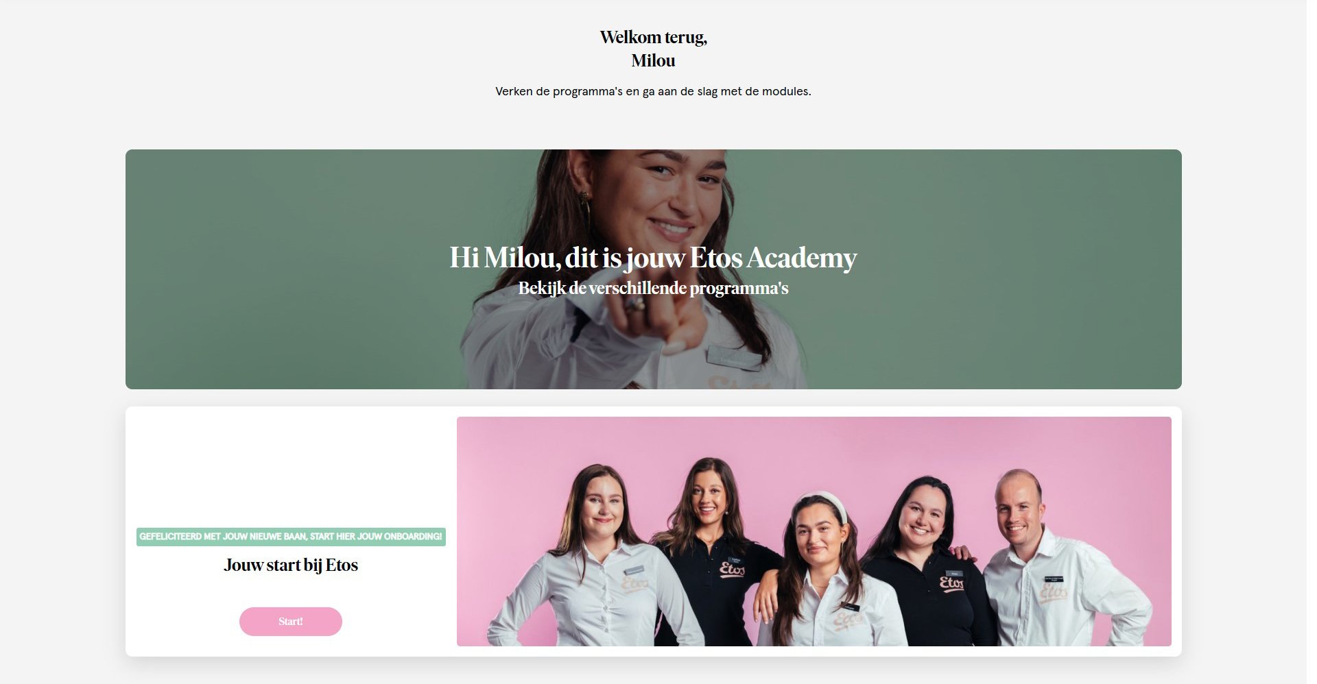 Welkom bij de Etos Academy
