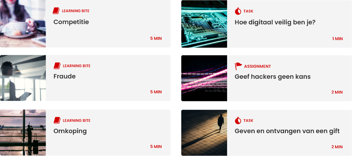 Activiteiten in dit programma