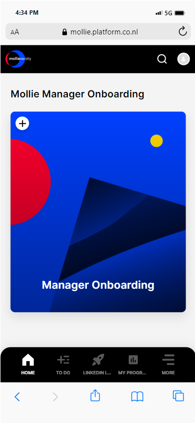 Mollieversity maanger onboarding