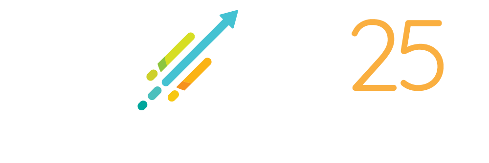 GROW25 logo wit