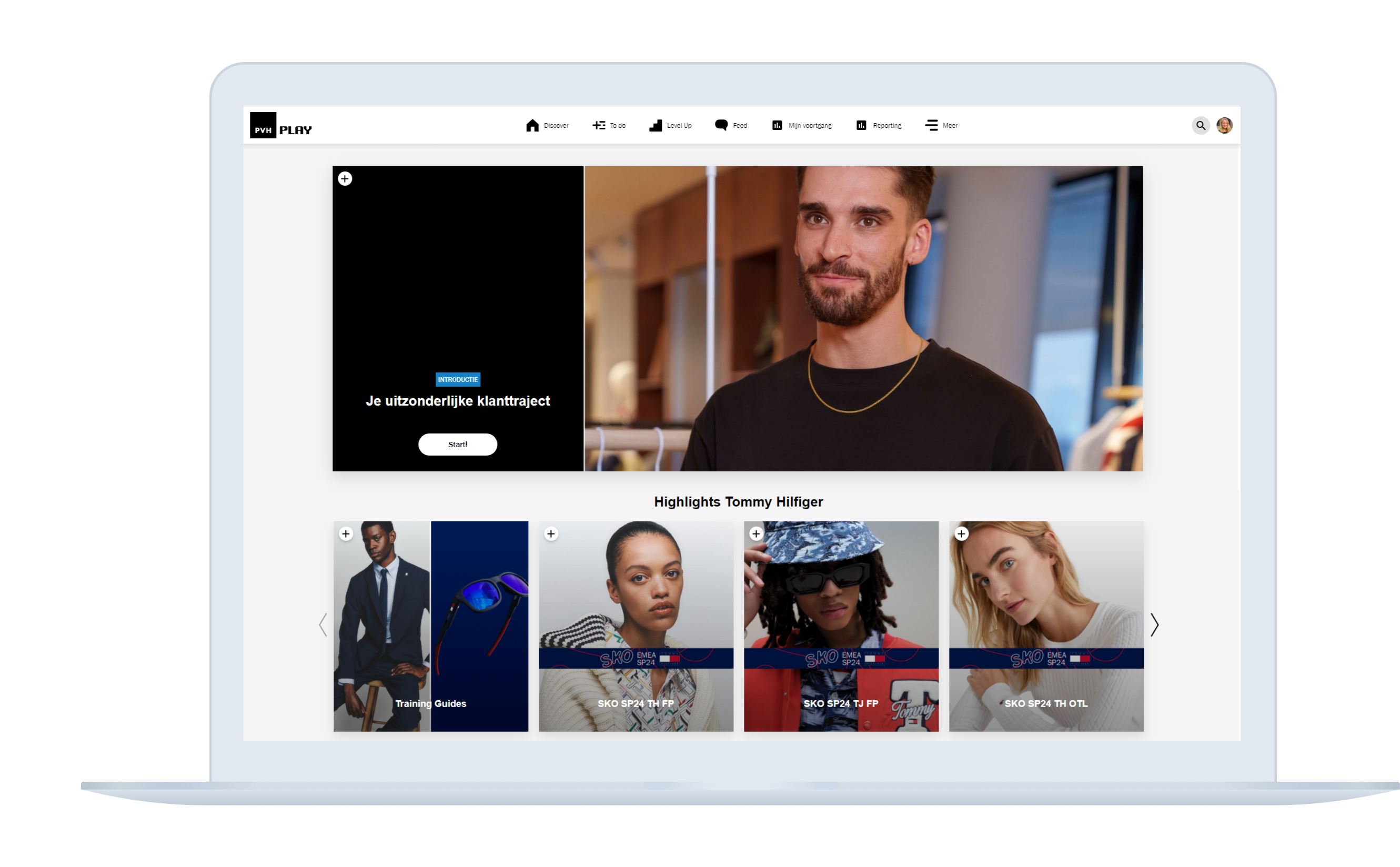 Getting a feeling of the PVH Play learning experience platform