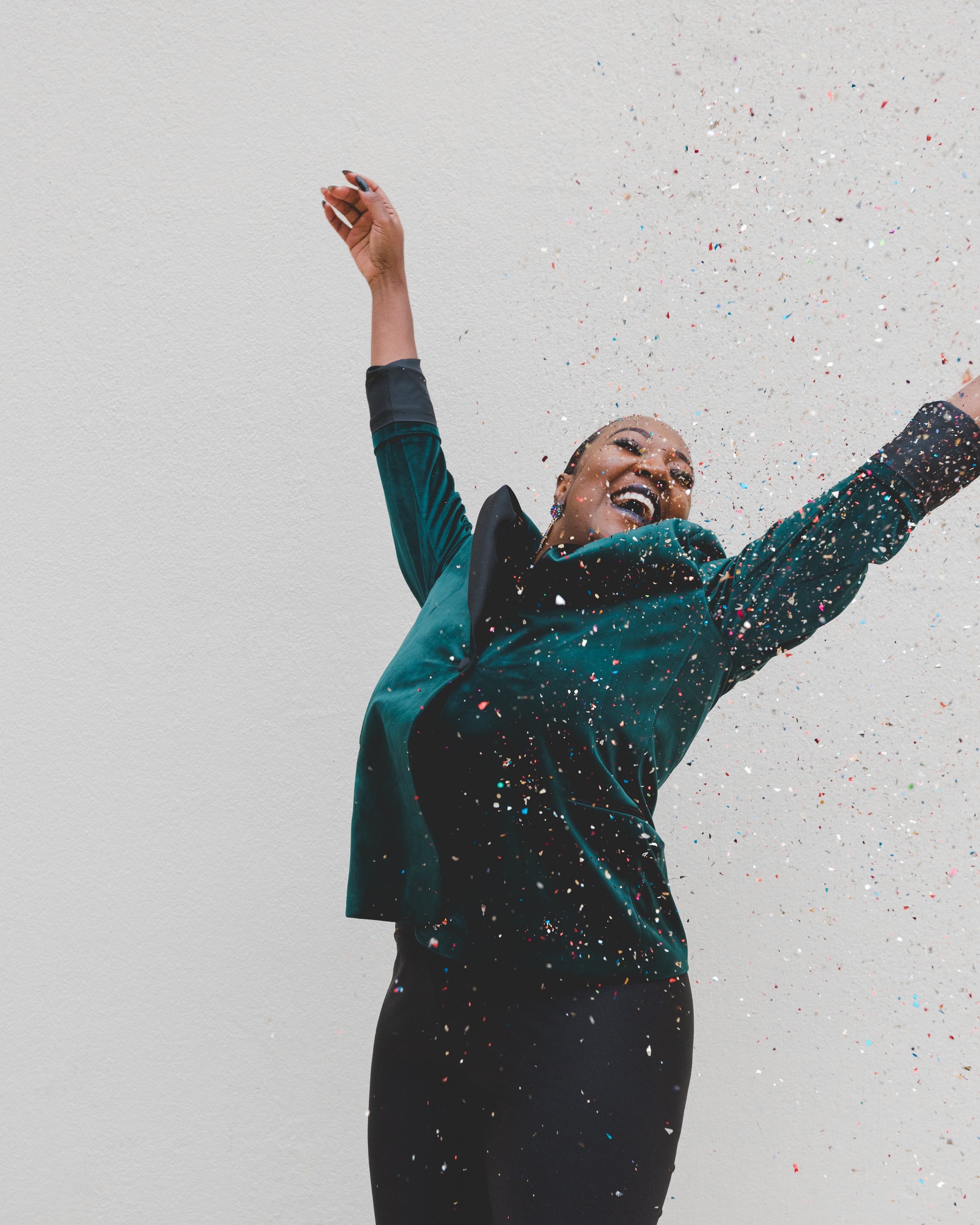 Excited woman